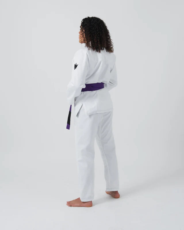 KINGZ Kore V2 Women's Jiu Jitsu Gi - Weiss - FIGHTWEAR