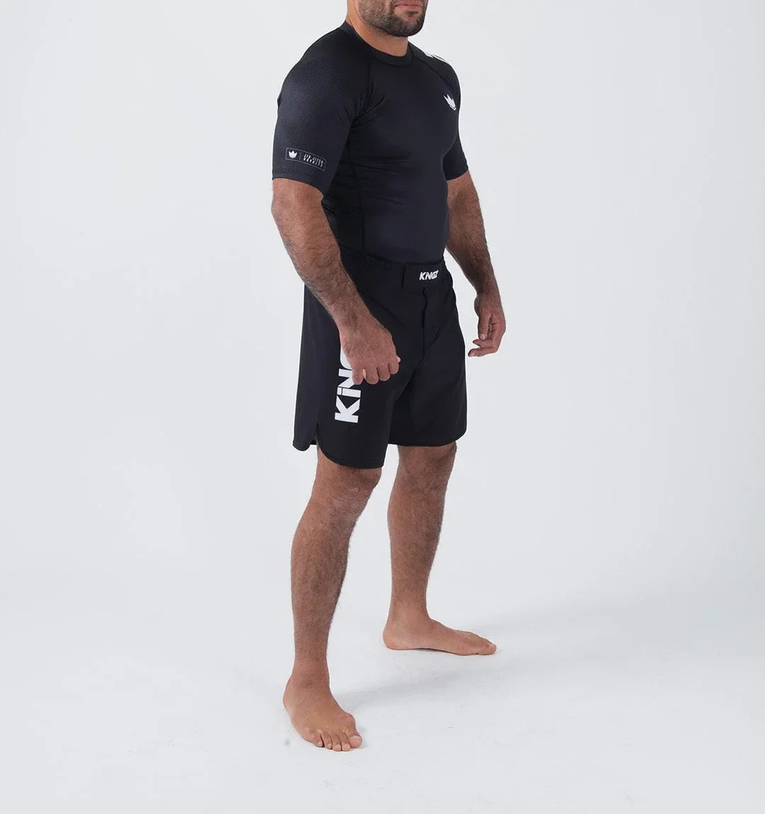 Kingz Ranked Performance S/S Rashguard - Schwarz - FIGHTWEAR