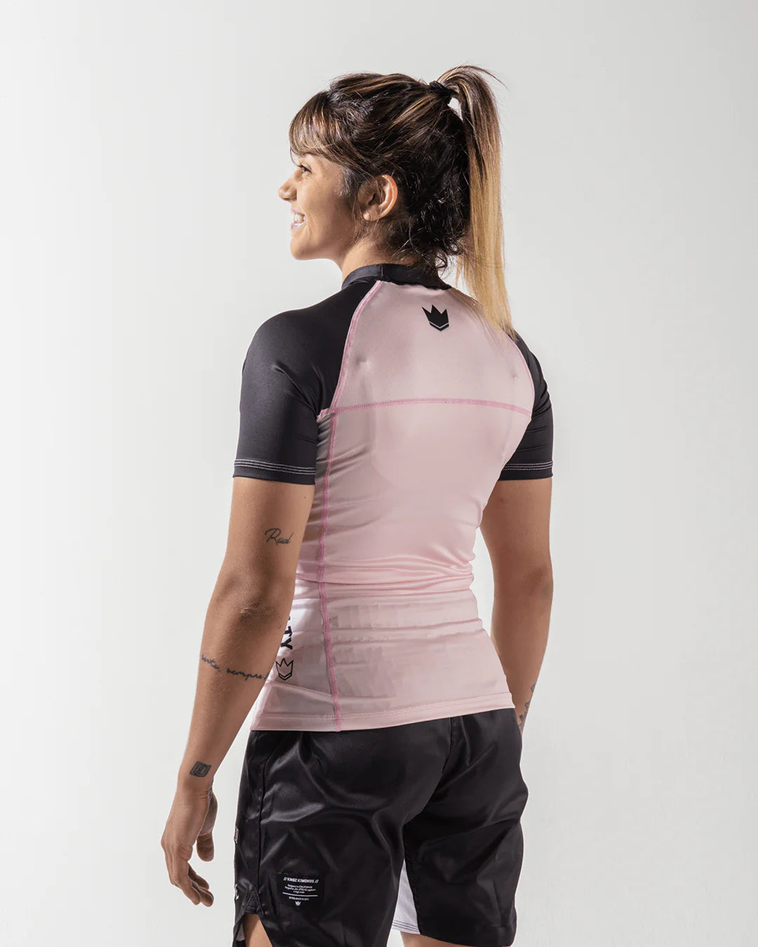 Kingz Born To Rule Women's S/S Rashguard - Pink