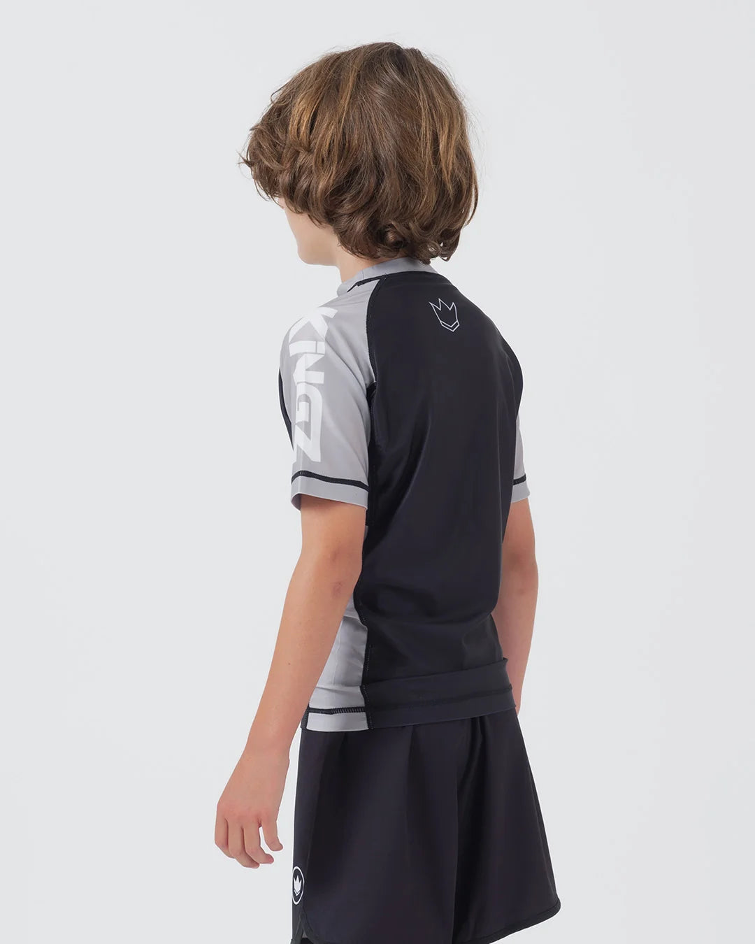 Kingz Ranked Youth S/S Rashguard - Grau