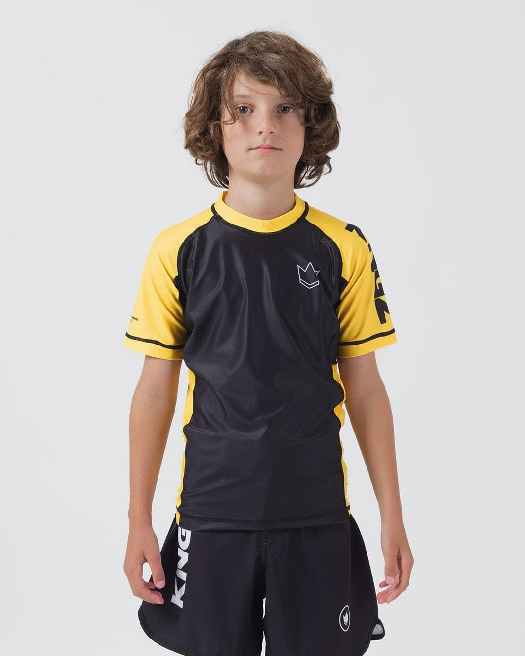 Kingz Ranked Youth S/S Rashguard - Gelb