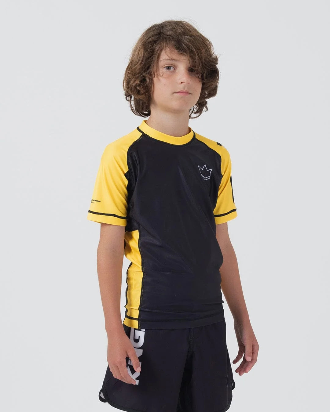 Kingz Ranked Youth S/S Rashguard - Gelb