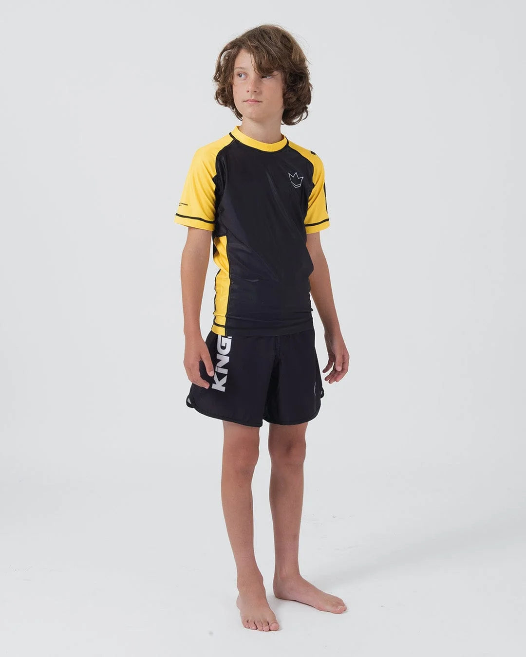 Kingz Ranked Youth S/S Rashguard - Gelb
