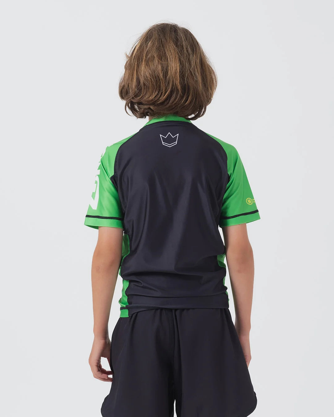 Kingz Ranked Youth S/S Rashguard - Grün