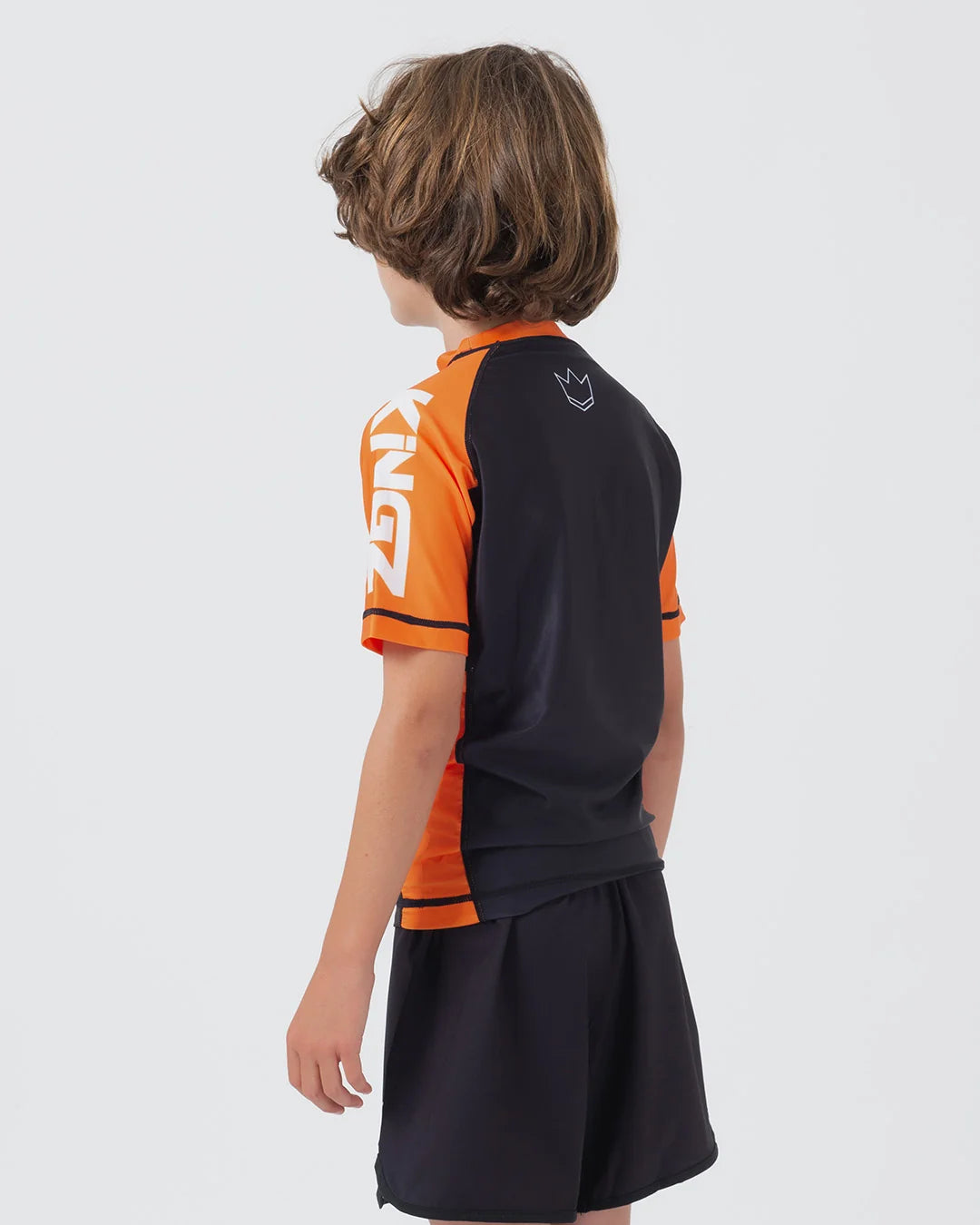 Kingz Ranked Youth S/S Rashguard - Orange