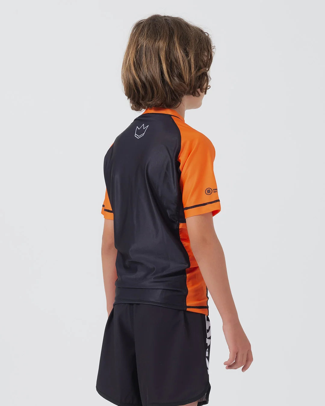Kingz Ranked Youth S/S Rashguard - Orange