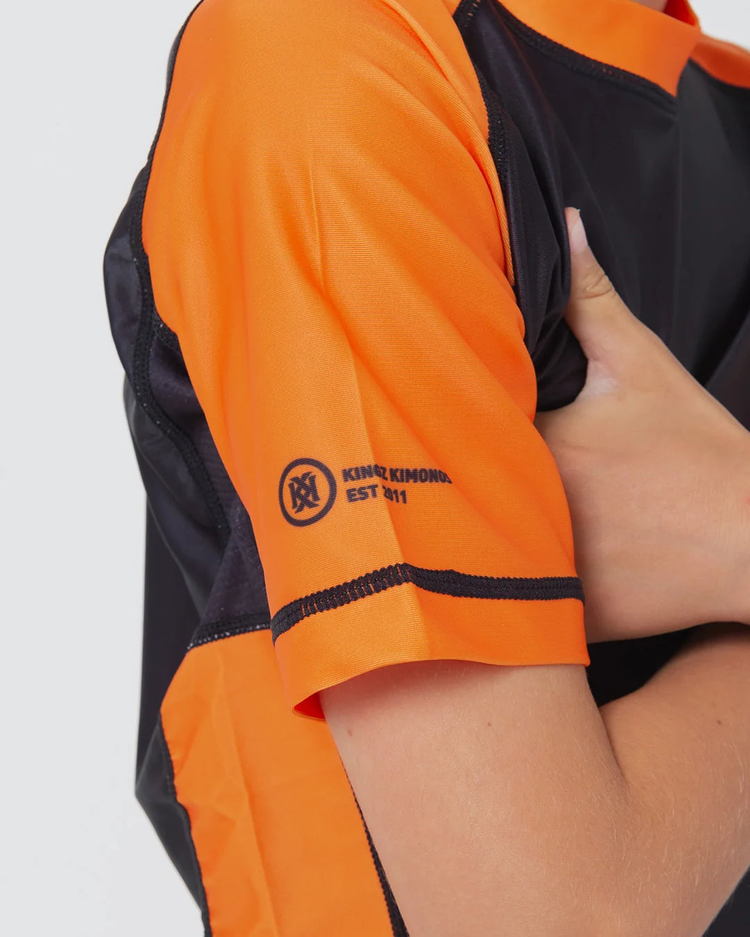 Kingz Ranked Youth S/S Rashguard - Orange