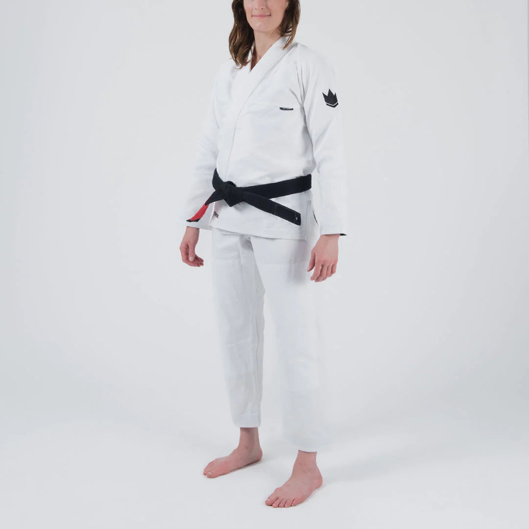 KINGZ Kore V2 Women's Jiu Jitsu Gi - Weiss - FIGHTWEAR