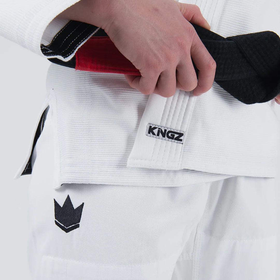 KINGZ Kore V2 Women's Jiu Jitsu Gi - Weiss - FIGHTWEAR