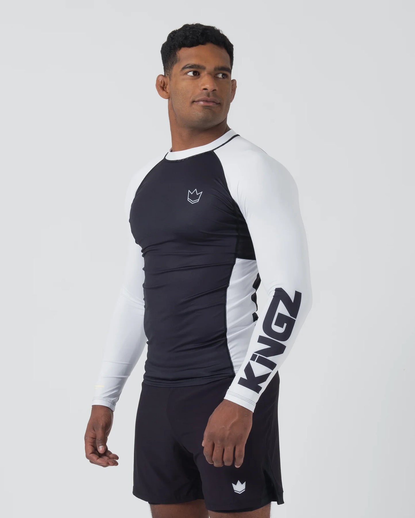 Rashguard L/S Kingz Ranked Performance V2 - Blanc