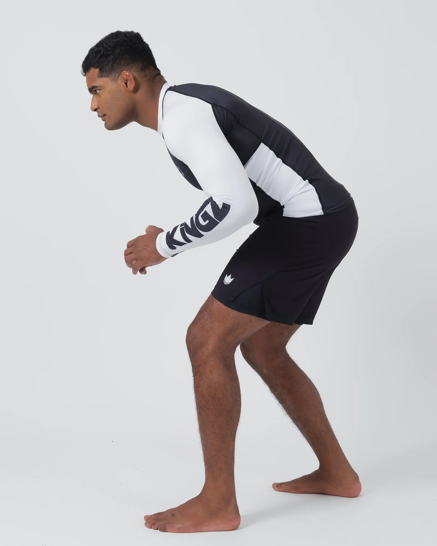 Rashguard L/S Kingz Ranked Performance V2 - Blanc