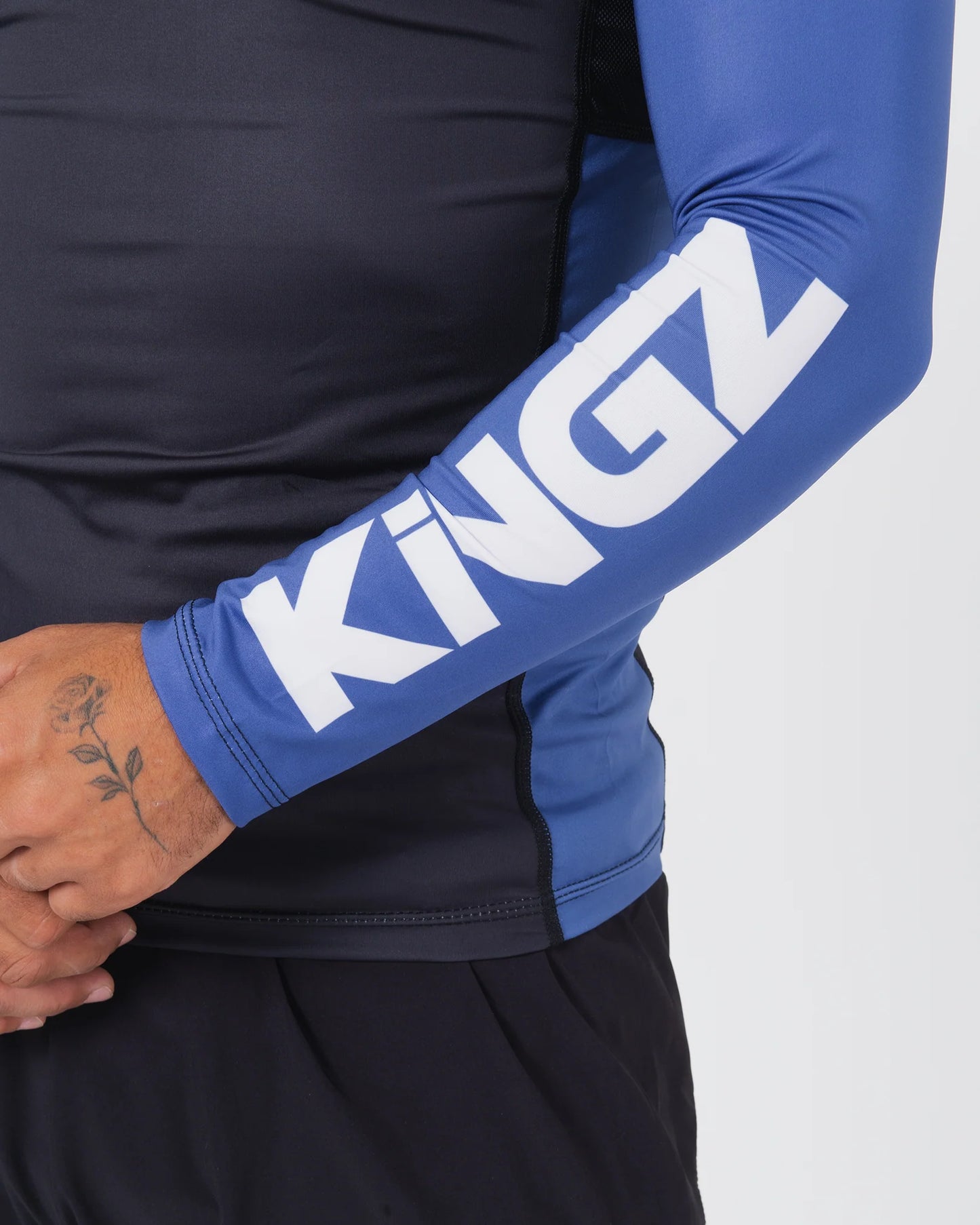 Rashguard L/S Kingz Ranked Performance V2 - Bleu