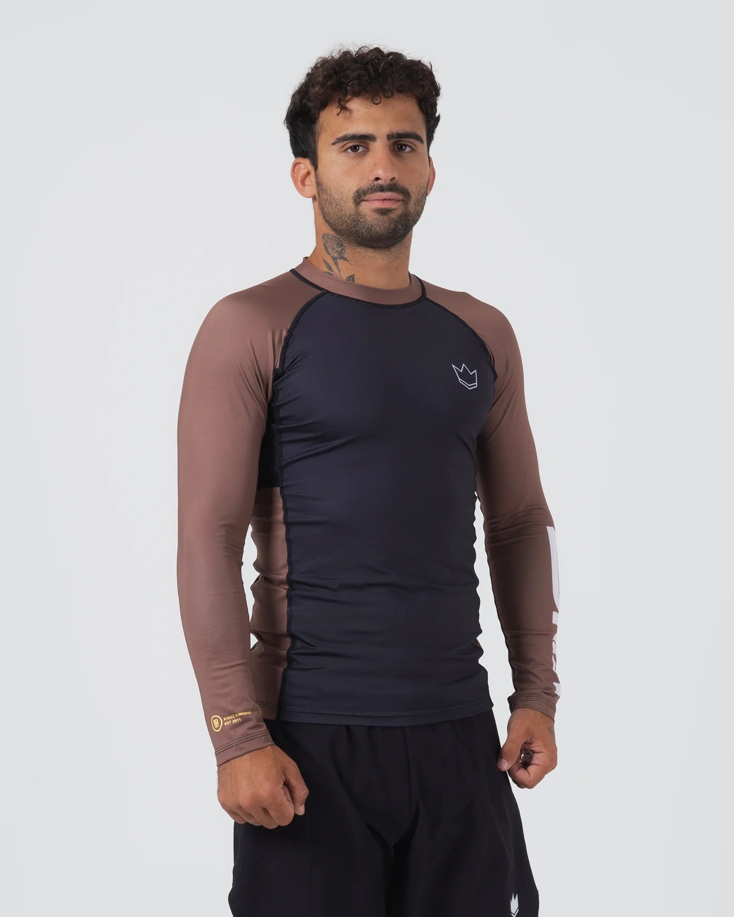 Rashguard L/S Kingz Ranked Performance V2 - Marron