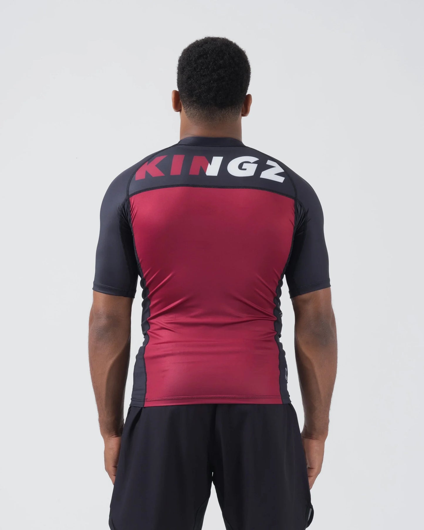 Kingz Krown S/S Jiu Jitsu Rash Guard - Maron - FIGHTWEAR