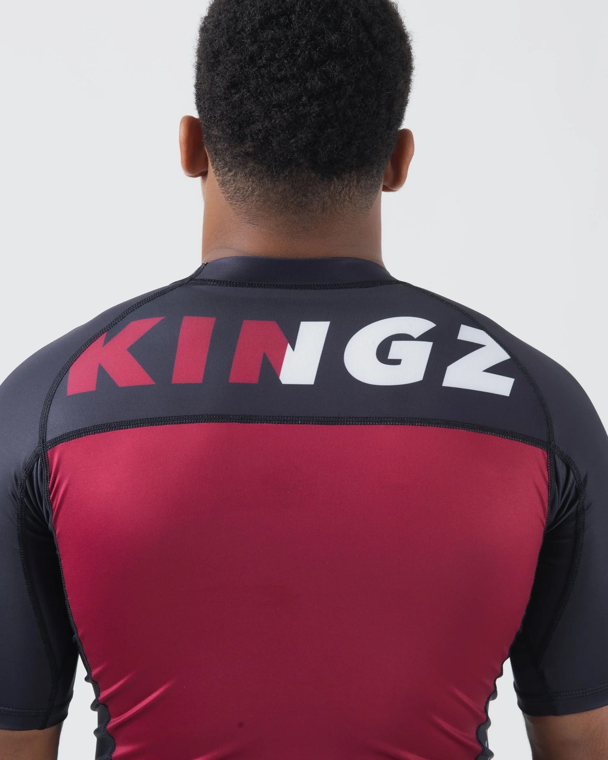 Kingz Krown S/S Jiu Jitsu Rash Guard - Maron - FIGHTWEAR