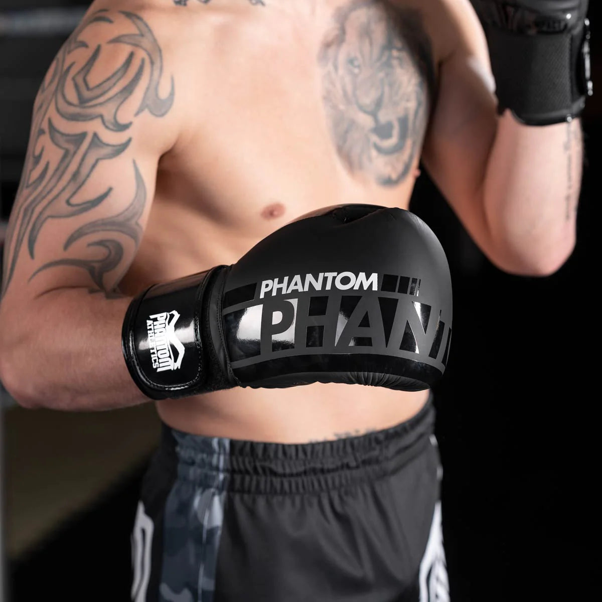 Gants de boxe Phantom Athletics APEX Speed/Elastic - Noir
