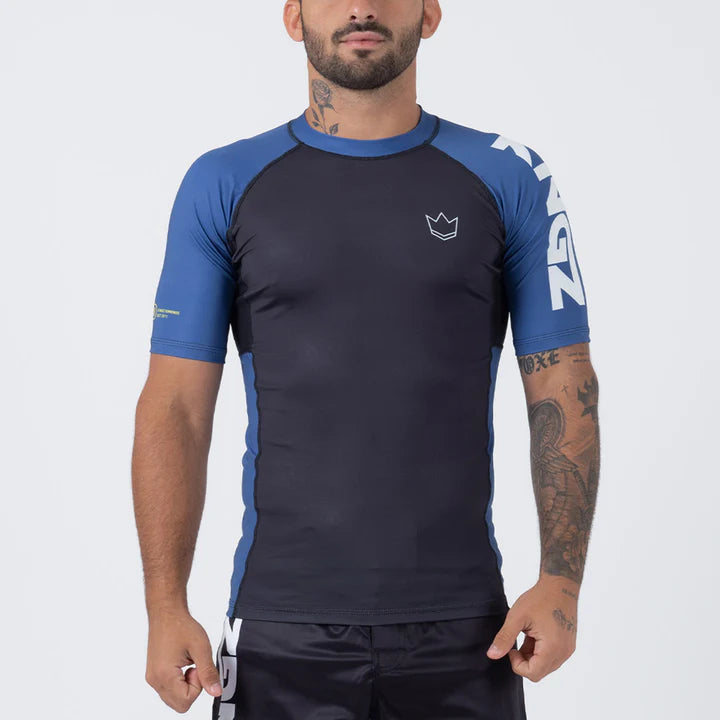 Kingz Ranked Performance V2 S/S Rashguard - Blau