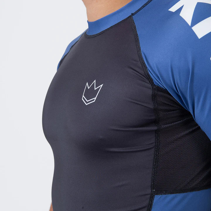 Kingz Ranked Performance V2 S/S Rashguard - Blau