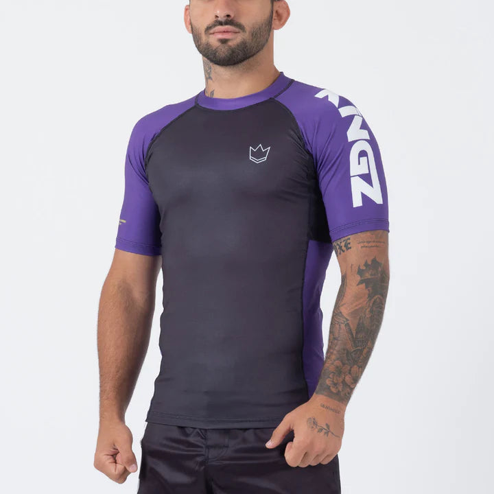 Kingz Ranked Performance V2 S/S Rashguard - Violett