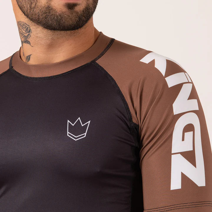 Kingz Ranked Performance V2 S/S Rashguard - Braun