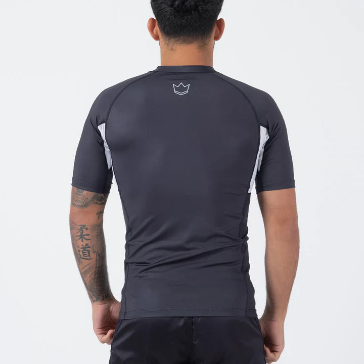 Kingz Ranked Performance V2 S/S Rashguard - Schwarz