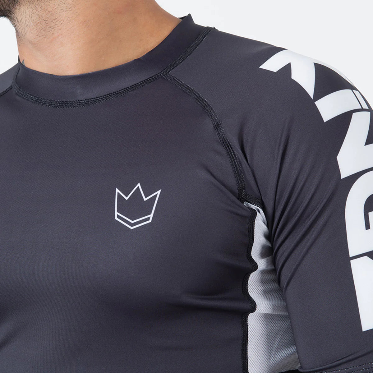 Kingz Ranked Performance V2 S/S Rashguard - Schwarz