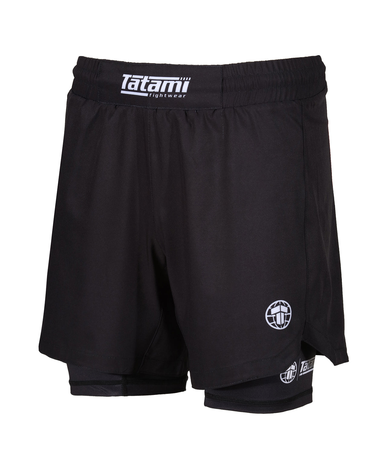 Tatami Dual Layer Grappling Shorts - Schwarz - FIGHTWEAR