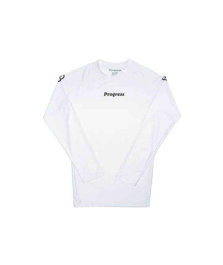 Rashguard a maniche lunghe Progress Academy - bianco