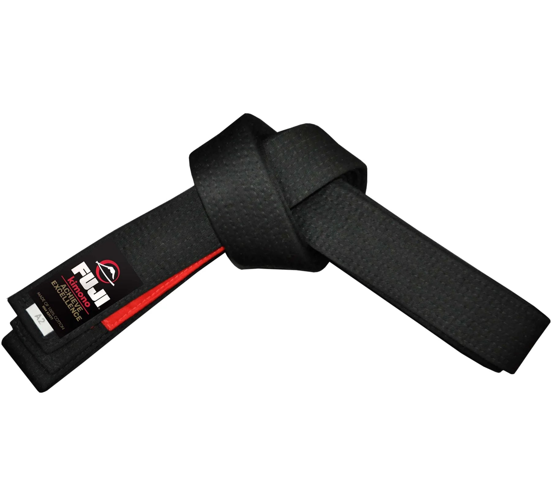 FUJI Jiu Jitsu Erwachsenen Gürtel - Schwarz - FIGHTWEAR