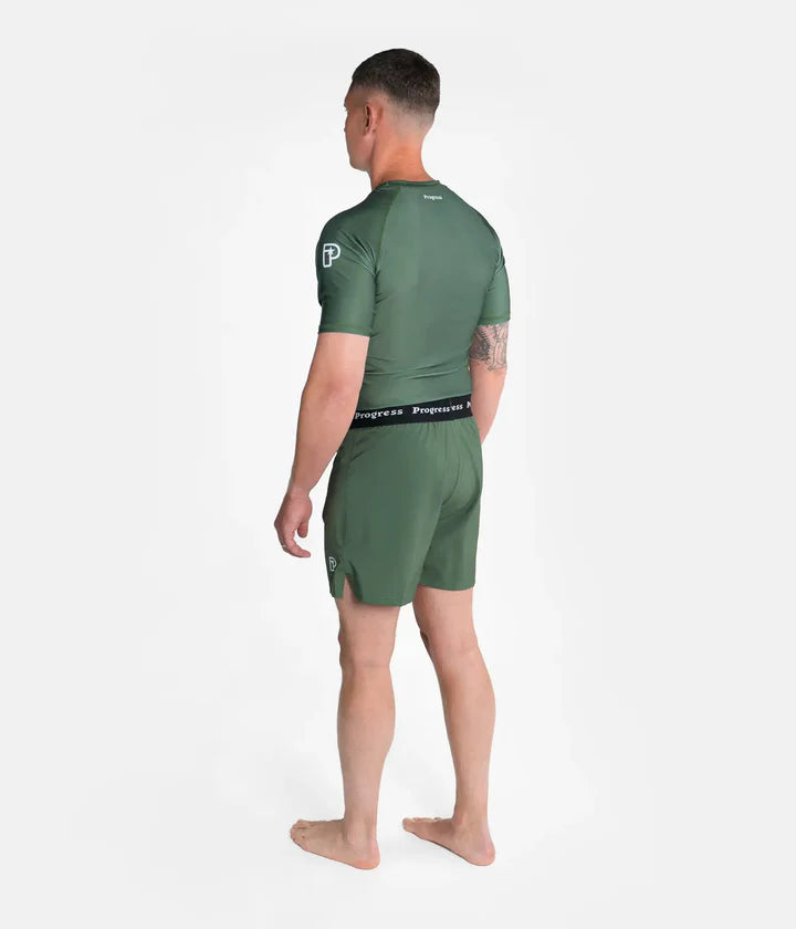 Progress Academy Board Shorts - Khaki - FIGHTWEAR