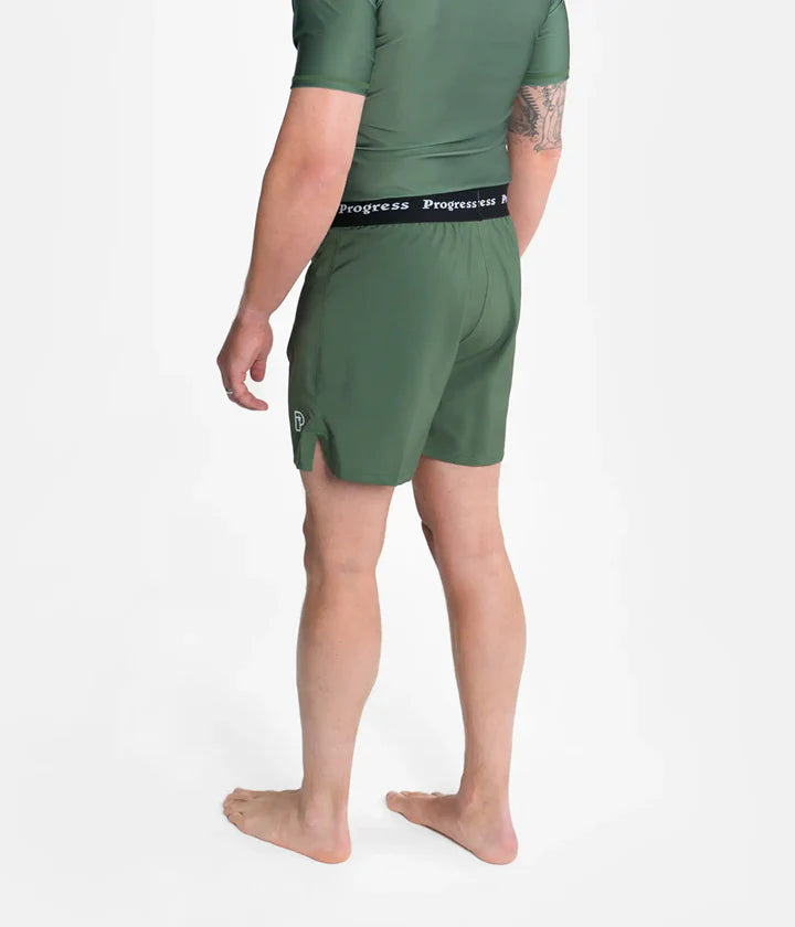 Progress Academy Board Shorts - Khaki - FIGHTWEAR