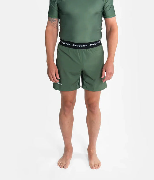 Progress Academy Board Shorts - Khaki - FIGHTWEAR