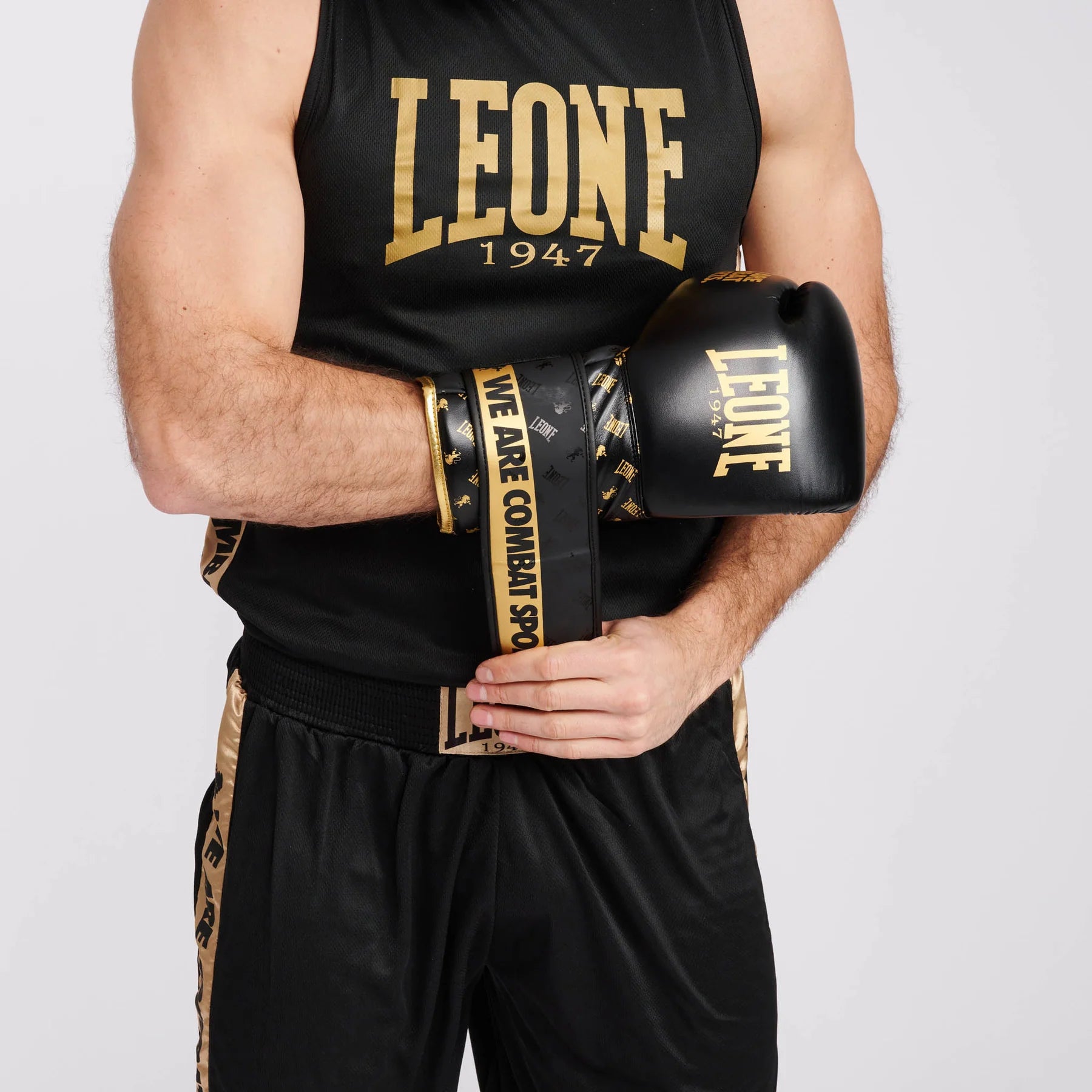 LEONE DNA Boxhandschuhe - Schwarz - FIGHTWEAR