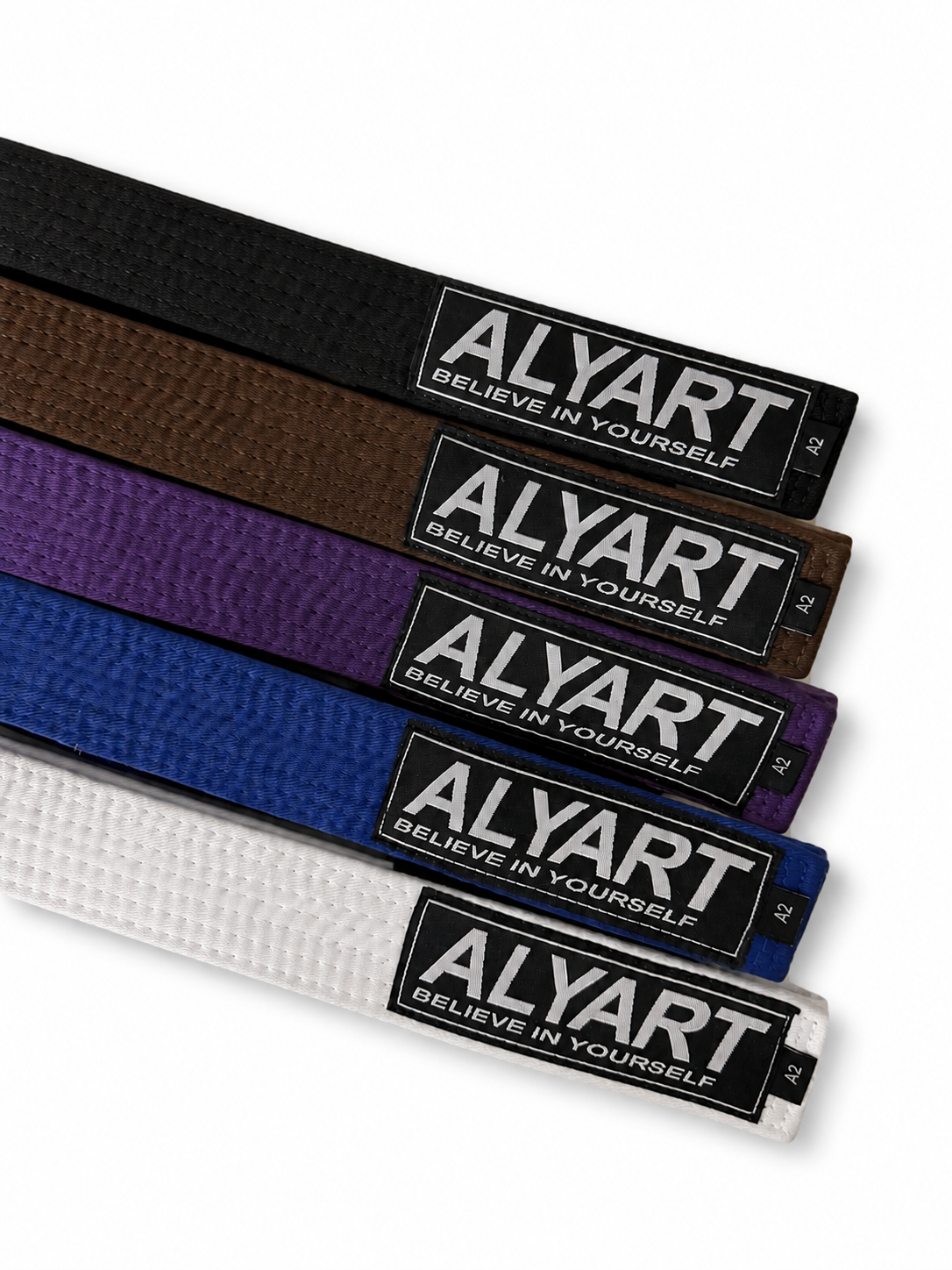 ALYART Premium Jiu-Jitsu Gürtel - BELIEVE IN YOURSELF - FIGHTWEAR