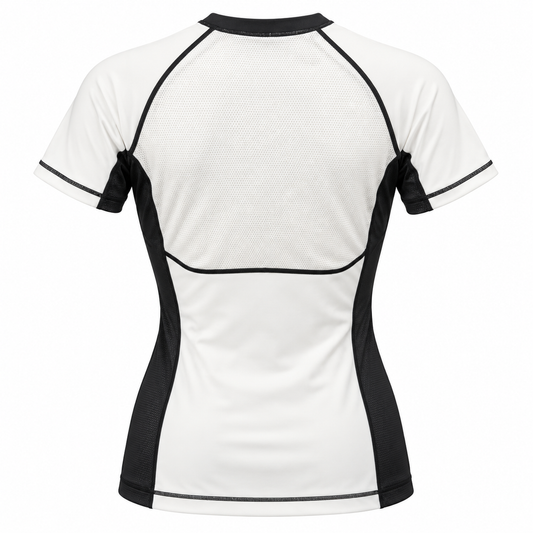 ALYART Ladies Performance Rashguard - Weiss - FIGHTWEAR