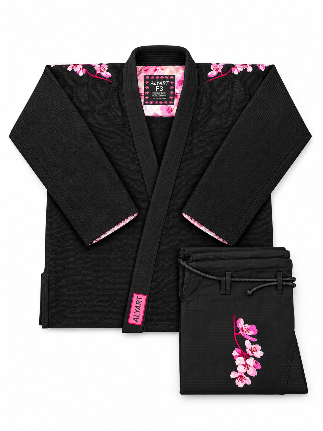 FW Sakura Women's BJJ Gi - Schwarz