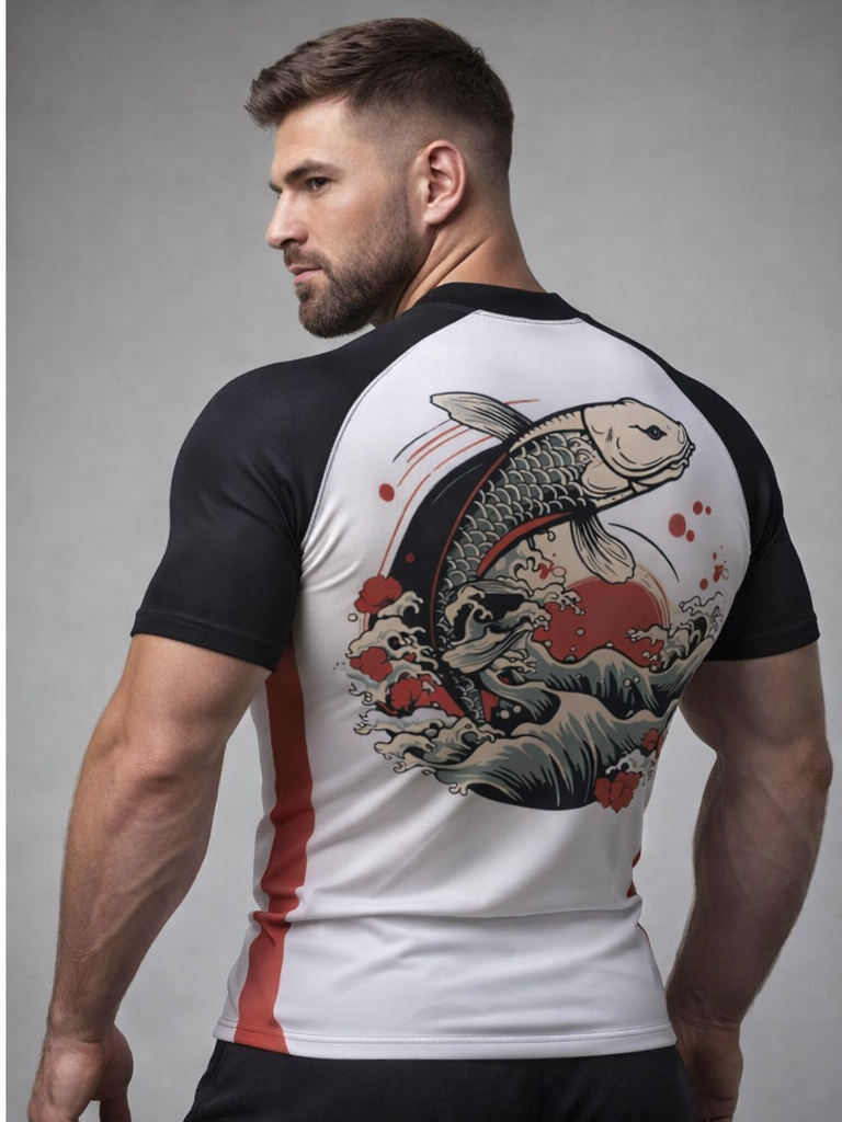 AA Koi Fish BJJ Rashguard - FIGHTWEAR