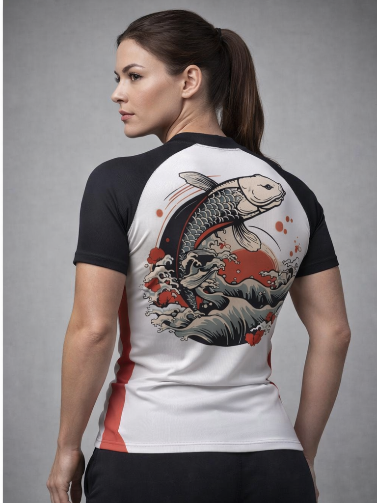 AA Ladies Koi Fish BJJ Rashguard - FIGHTWEAR