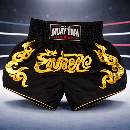 FW Fighter Performance Muay Thai Shorts Black Nemesis - FIGHTWEAR