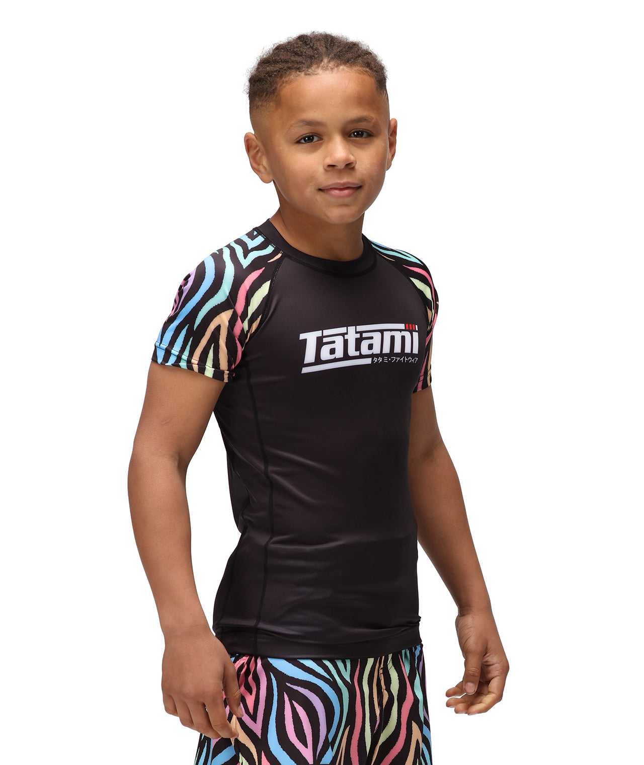 Tatami Kids Recharge Rash Guard - Neon - FIGHTWEAR