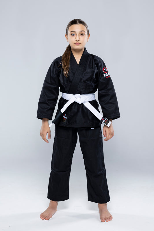 FUJI All Around Kids BJJ Gi - Schwarz