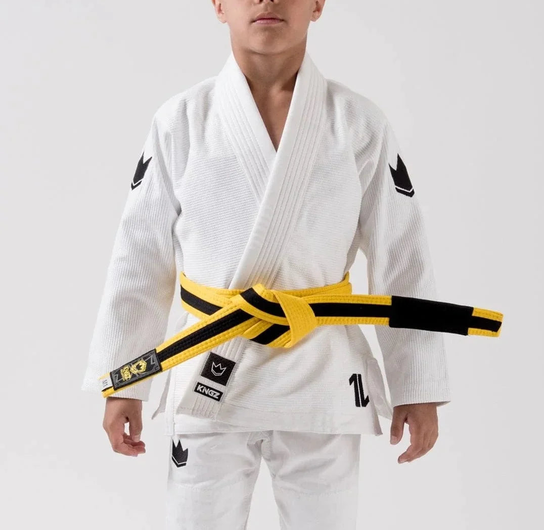 Kingz The ONE Kids BJJ Gi - Weiss - FIGHTWEAR