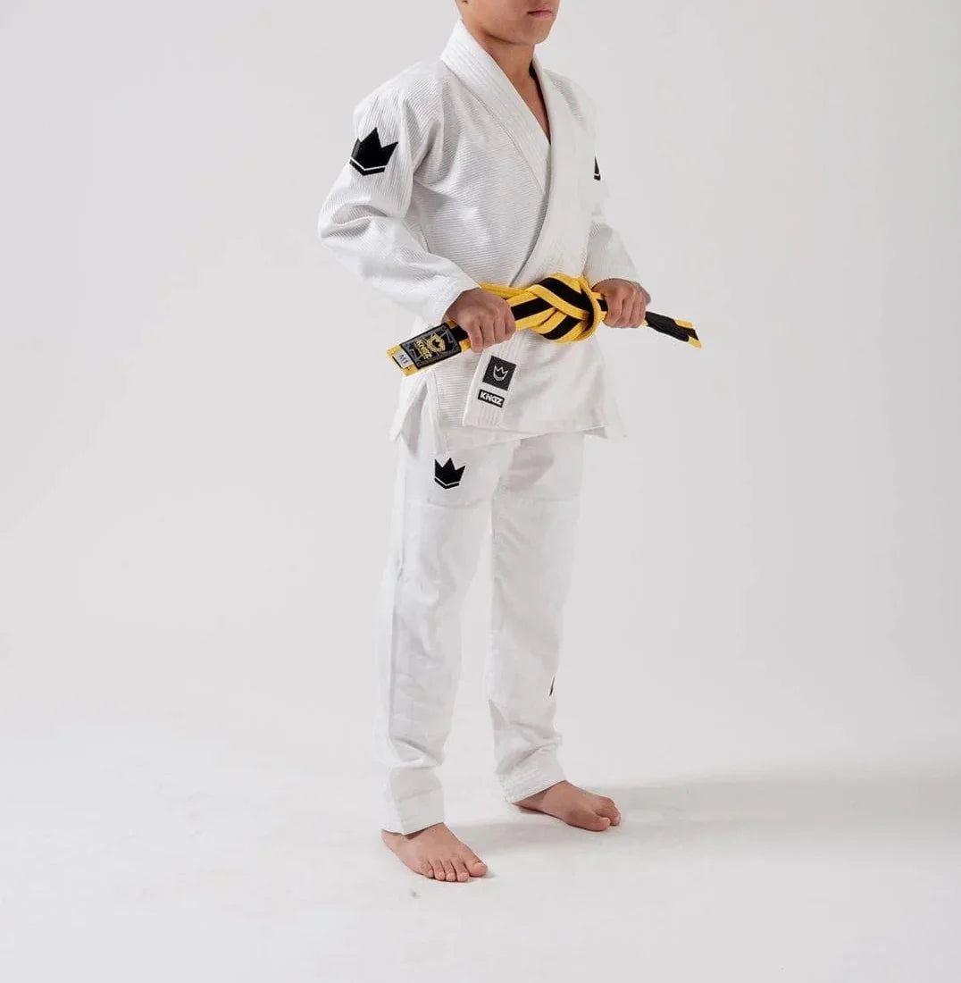 Kingz The ONE Kids BJJ Gi - Weiss - FIGHTWEAR