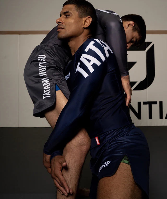 Tatami Impact Mid Cut Grappling Shorts - Navy - FIGHTWEAR