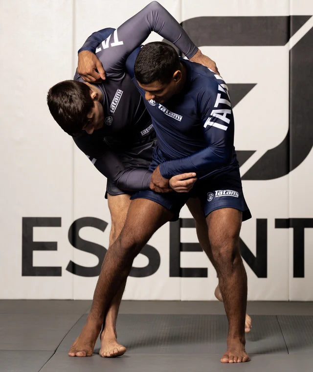 Tatami Impact Mid Cut Grappling Shorts - Navy - FIGHTWEAR