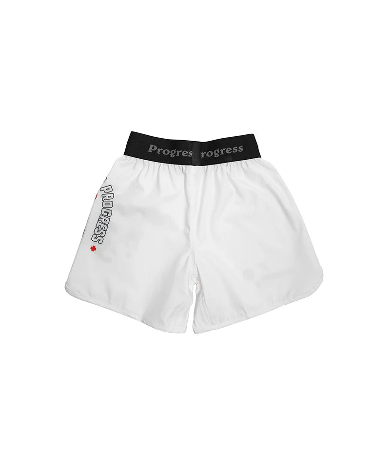 Pantaloncini da surf Progress per bambini Panther - bianchi