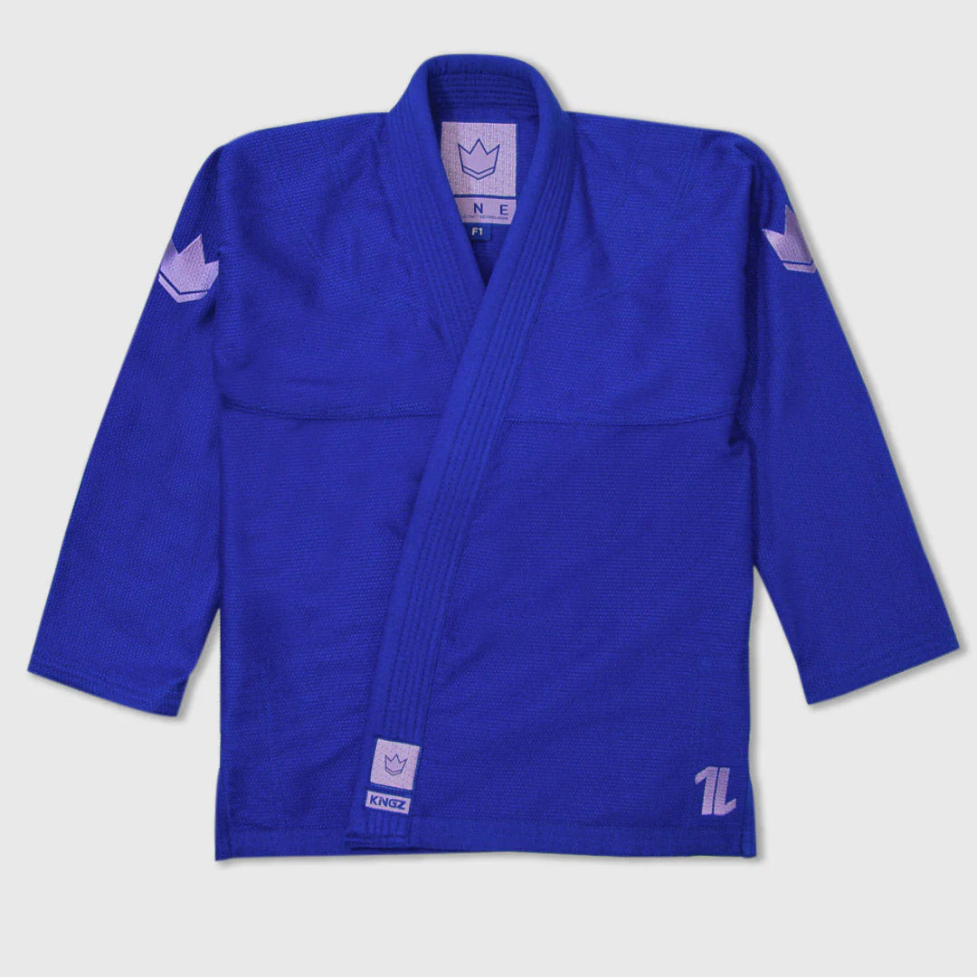 Kingz The ONE Womens Jiu Jitsu Gi - Blau/Lavendel - FIGHTWEAR