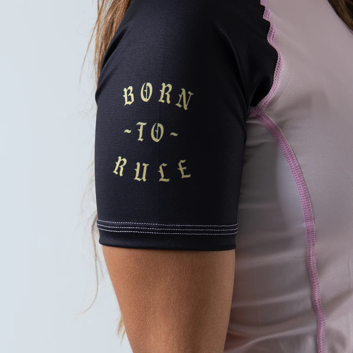 Kingz Born To Rule Women's S/S Rashguard - Pink - FIGHTWEAR