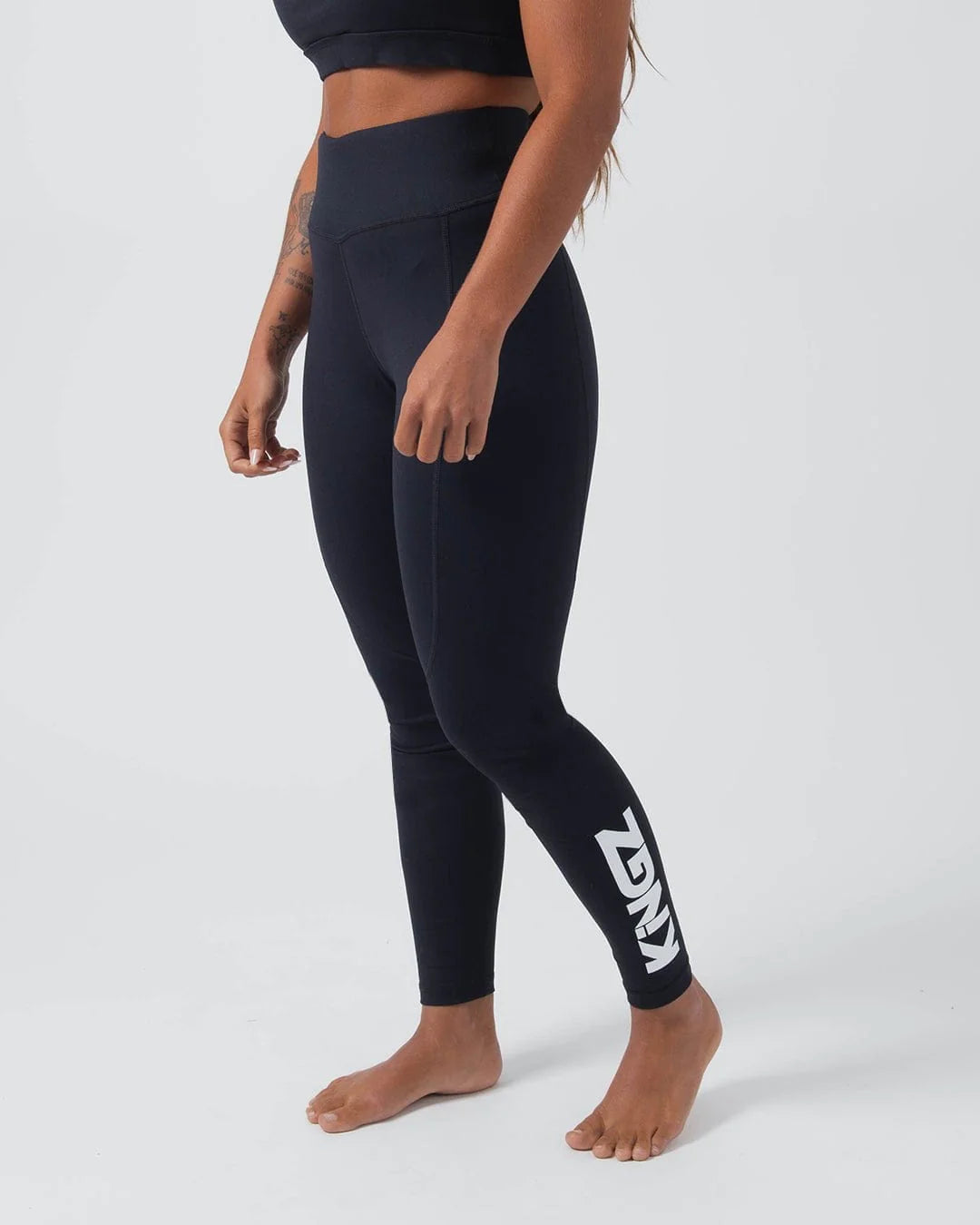 KINGZ Kore Women's Grappling Spats - Schwarz - FIGHTWEAR