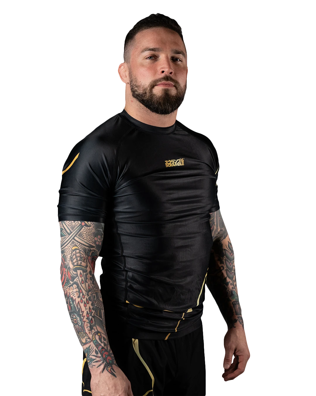 Rashguard de lutte Scramble Kintsugi - Noir